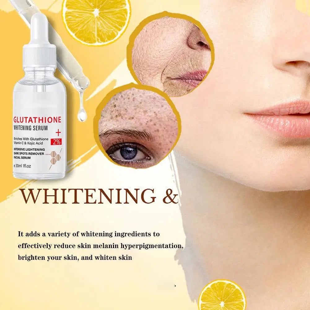 Kojic Acid Facial Serum Dark Spots Remove Whitening Brightening Essence Improve Roughness Moisturizing for Sensitive Skin Care