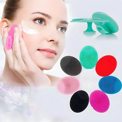 Men Facial Cleaning Brush Scrubber Silicone Miniature Face Deep Clean Shave Massage Face Scrub Brush Face Cleaner